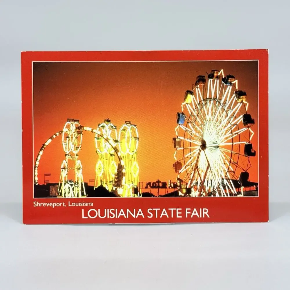 The Shreveport State Fair Louisiana Vintage Blank Unused Postcard